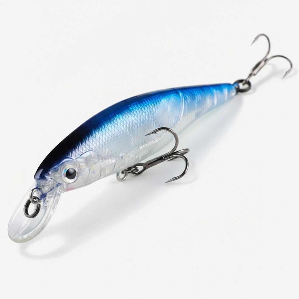 BEARKING 80mm Floating Minnow Jerkbait for Bass and Pike