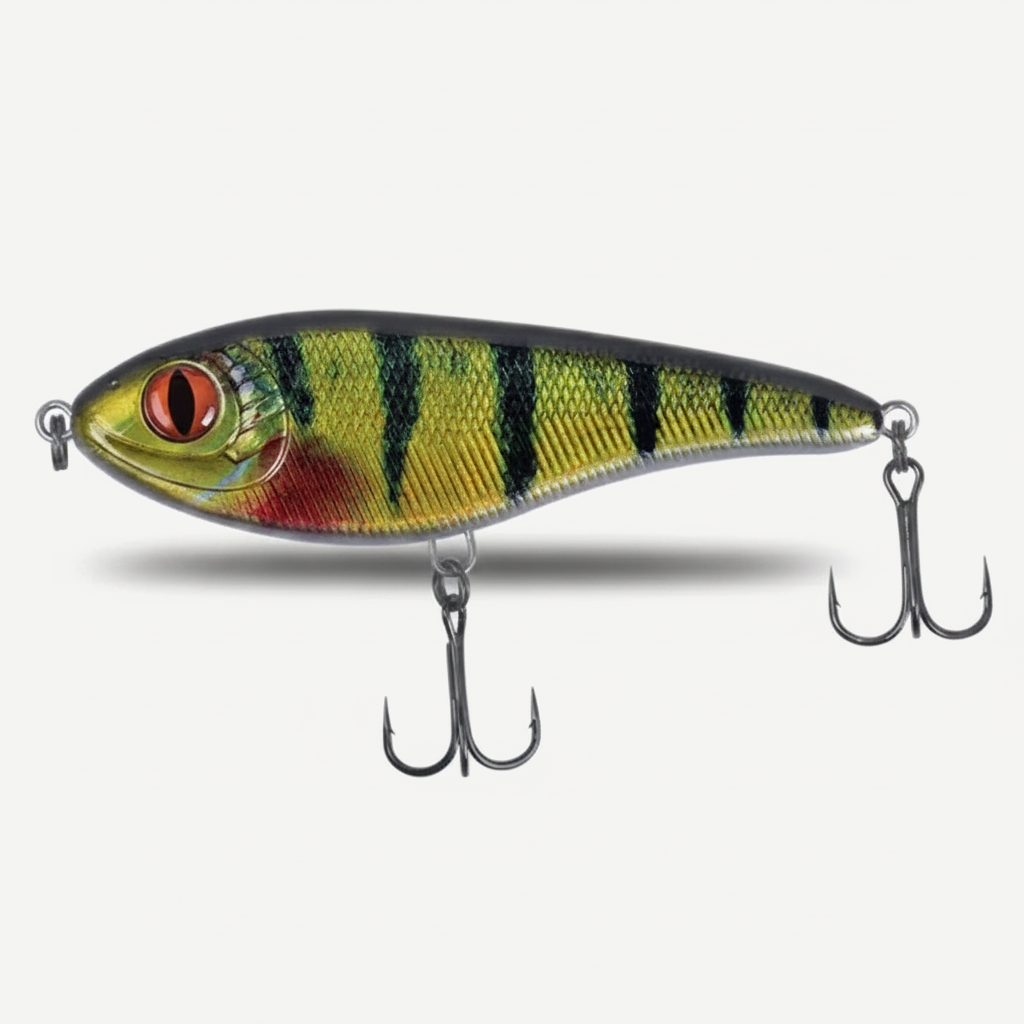 TSUYOKI Musky Jerkbaits Slow Sinking Slider Lures 90mm/105mm Loud Sound Crankbaits Westin Lure Jerkbait Fishing for Pike