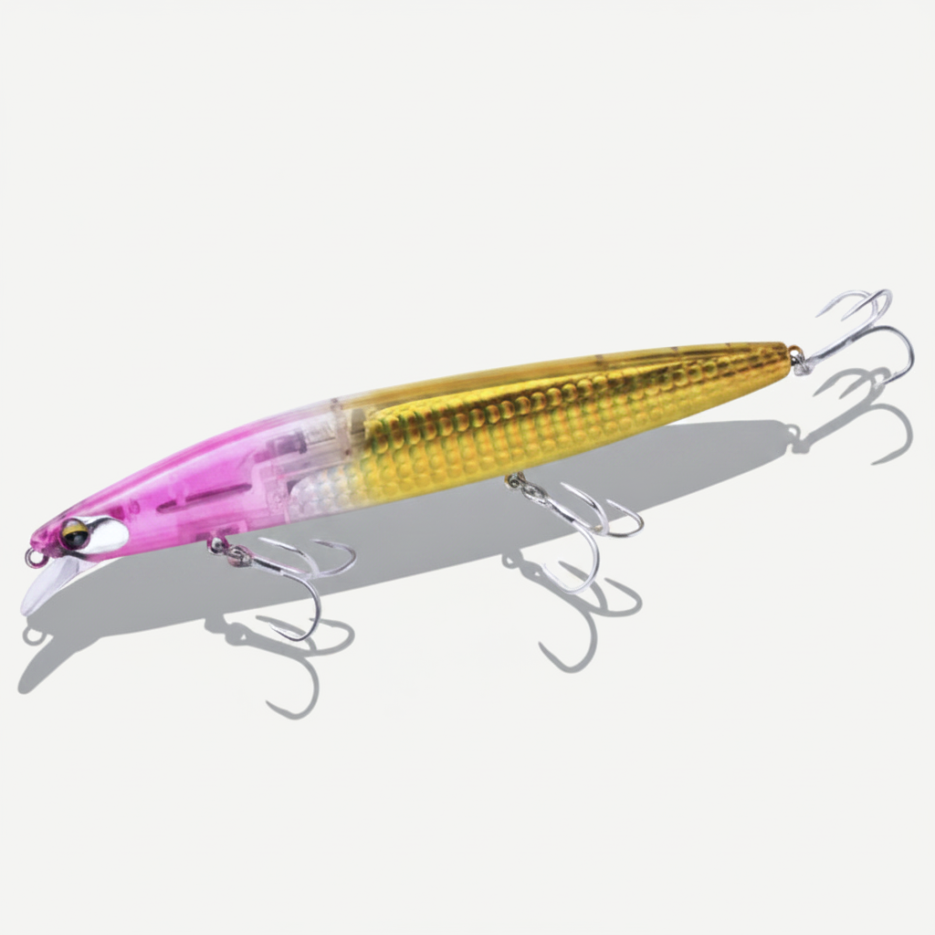 2026 Flash Blade Floating Minnow Artificial Hard Baits 145/160mm 27/32g Crazy Scale Flash Scale Fishing Lure for Largemo