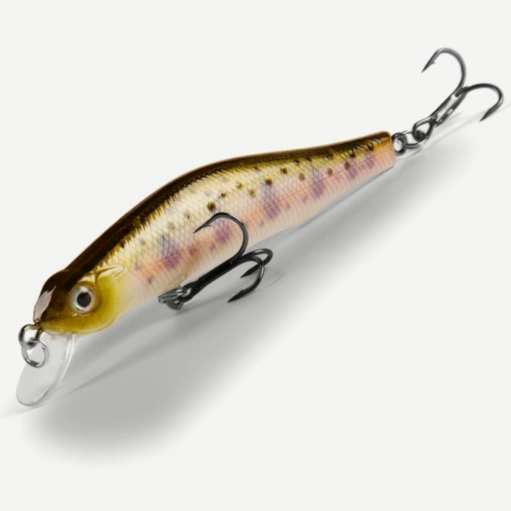 Bearking 80mm Minnow Crankbait with Magnetic Weight Transfer