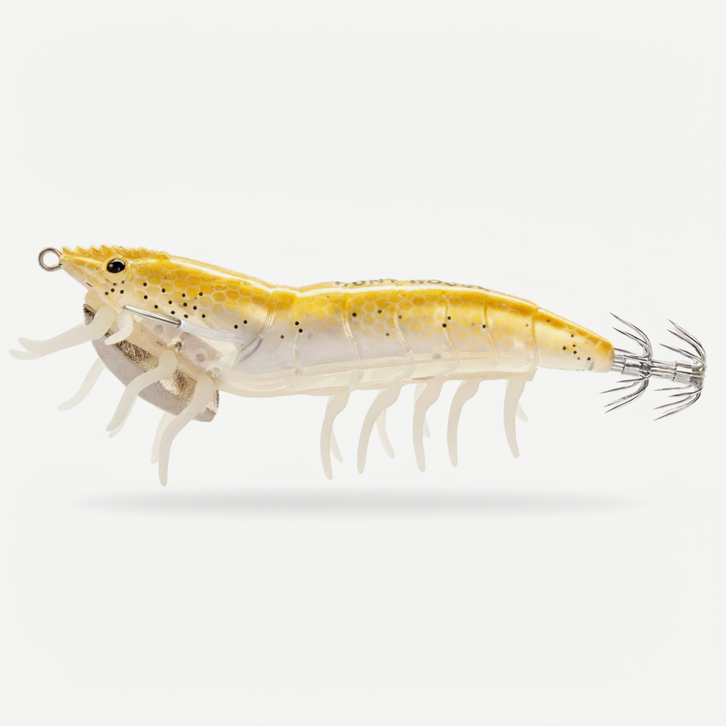 Hunthouse 3D Hybrid Jig Shrimp Egi 115mm/20g EGI Hook Luminous Artificial Hard Lure Fishing Tackle for Squid Octopus LW2
