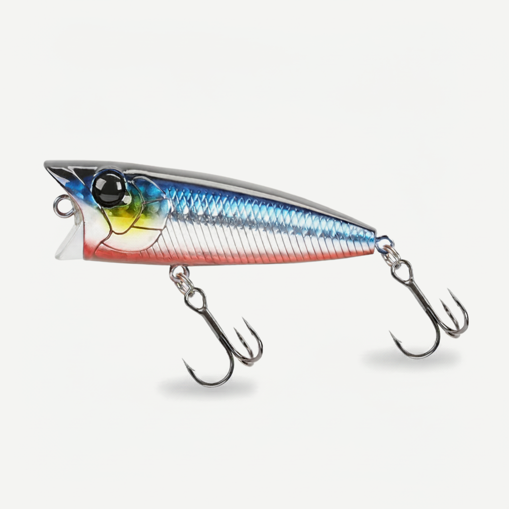 TSURINOYA 70F Popper Fishing Lure RIPPLE 70mm 12g Topwater Hard Bait For Bass Pike Long Casting Floating Wobble Surface 
