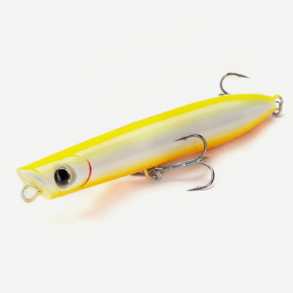 Hunthouse Surface Popper Floating Fishing Lure 130mm 30g Topwater Hard Bait Walk The Dog Saltwater For Tuna Fish Tackle