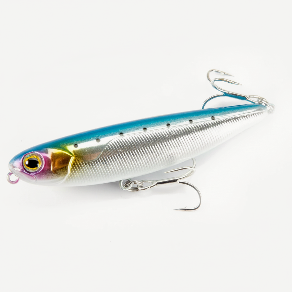 Hunthouse GHOST SNAKE Topwater Pencil Fishing Lure 60/90/100mm 6.4/12.4/18.8g Surface Floating Bait Lure For Seabass LW5