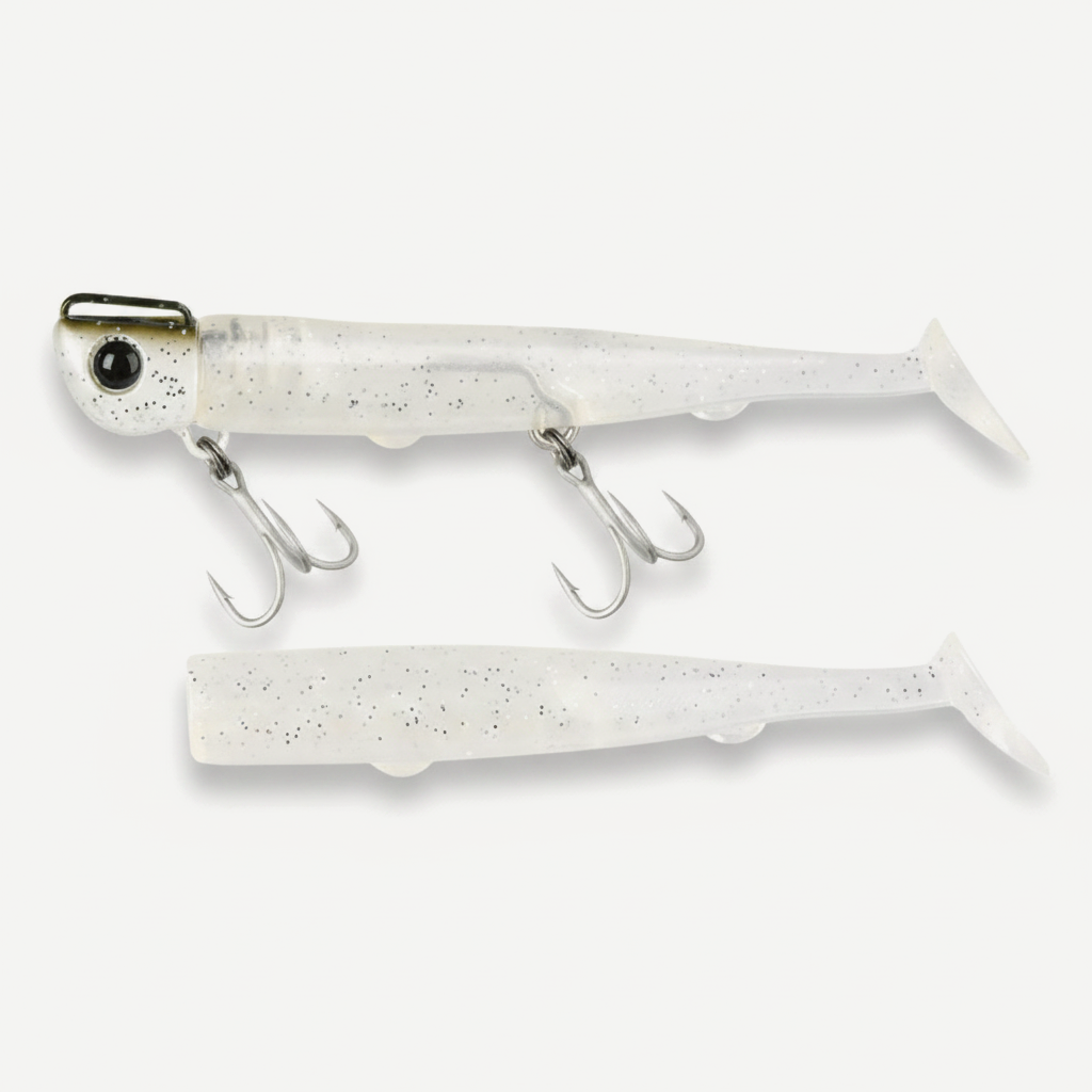 TSURINOYA T Tail Soft Worm 110mm 35g Ultra Long Casting Fishing Lure For Seabass Flounder Sea Fishing Soft Bait With Jig