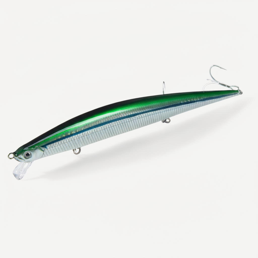 Hunthouse Sinking Tide Minnow Lure 175mm/31g Long Casting Saltwater Fishing Baits Sea Wobber Bait For Seabass Tackle LW4