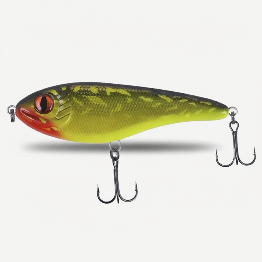 TSUYOKI Musky Jerkbaits Slow Sinking Slider Lures 90mm/105mm Loud Sound Crankbaits Westin Lure Jerkbait Fishing for Pike