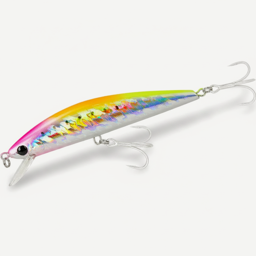 TSURINOYA 120S Sinking Minnow 12cm 40g DW37 Saltwater Hard Boat Fishing Lure Artificial Minnow Bait with Treble Hooks Wo