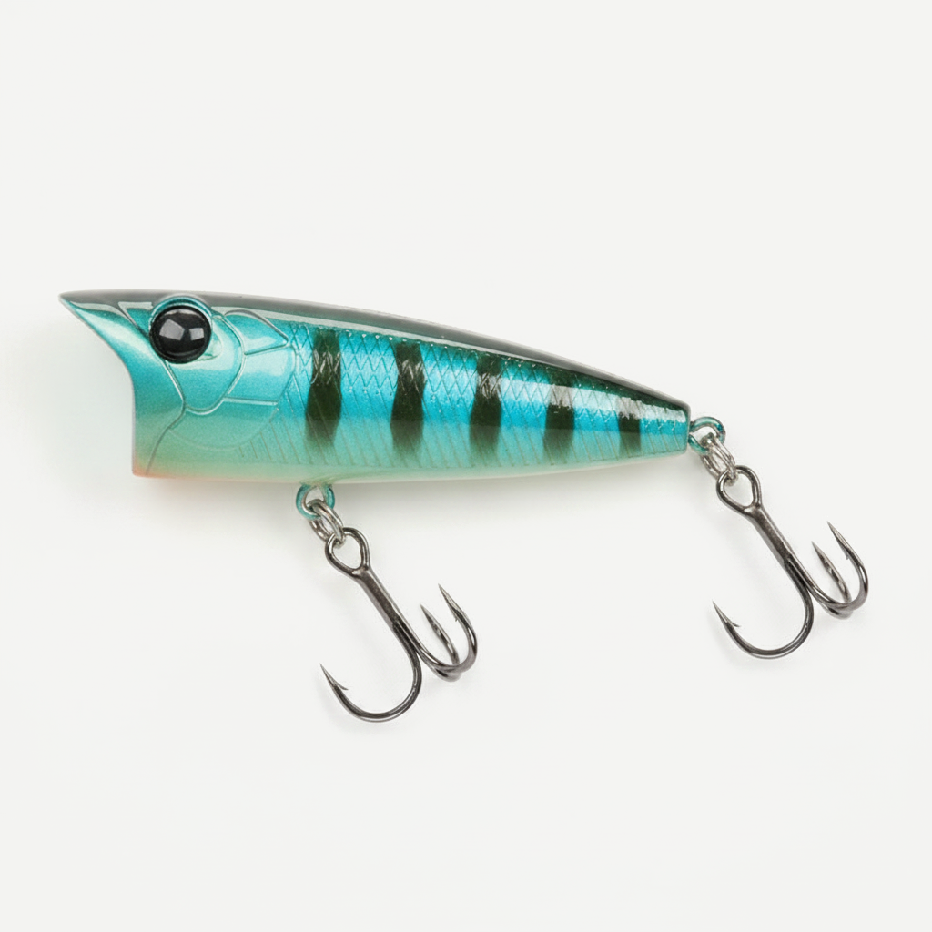 TSURINOYA 70F Popper Fishing Lure RIPPLE 70mm 12g Topwater Hard Bait For Bass Pike Long Casting Floating Wobble Surface 