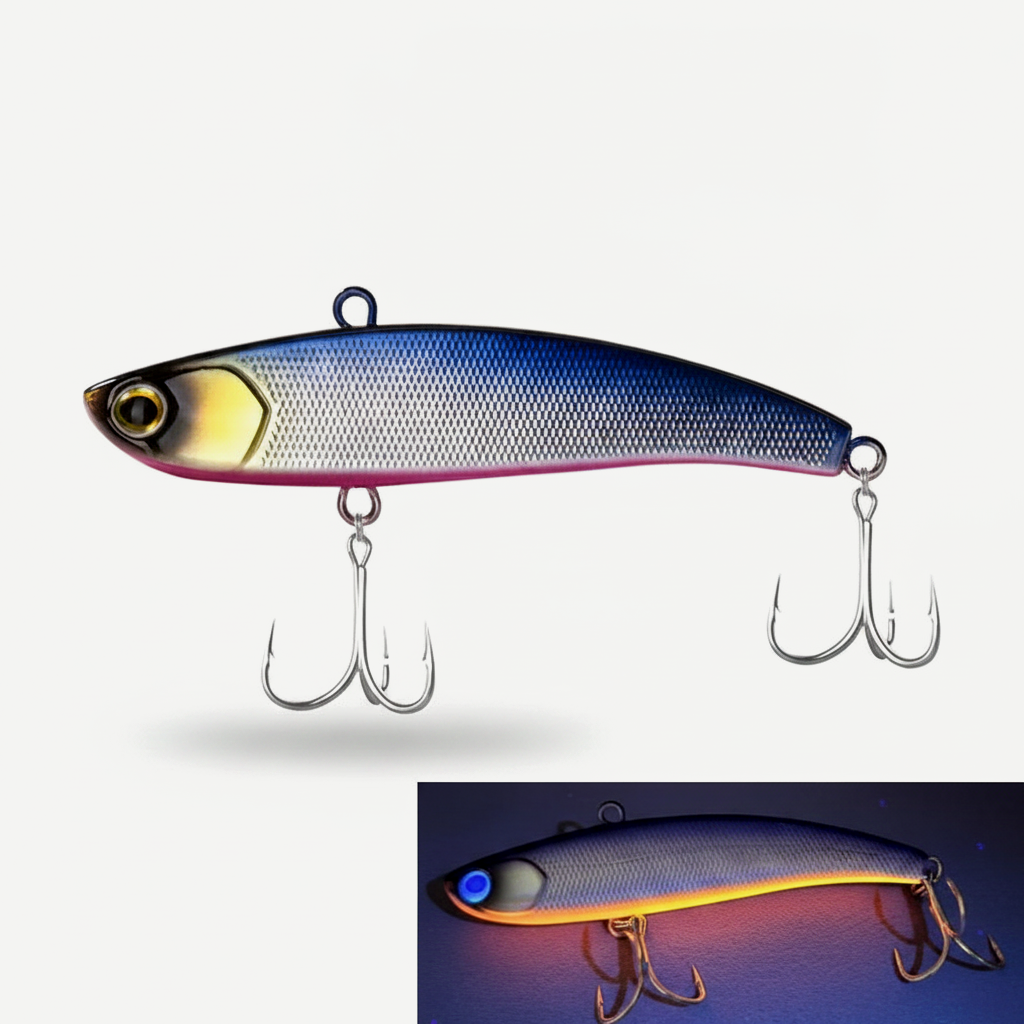TSUYOKI Vibration Sinking Baits Winter Fishing Lure Lipless VIB Rattin Wobbler Ice Balance Rattlin Lures For Pike IMA Ko