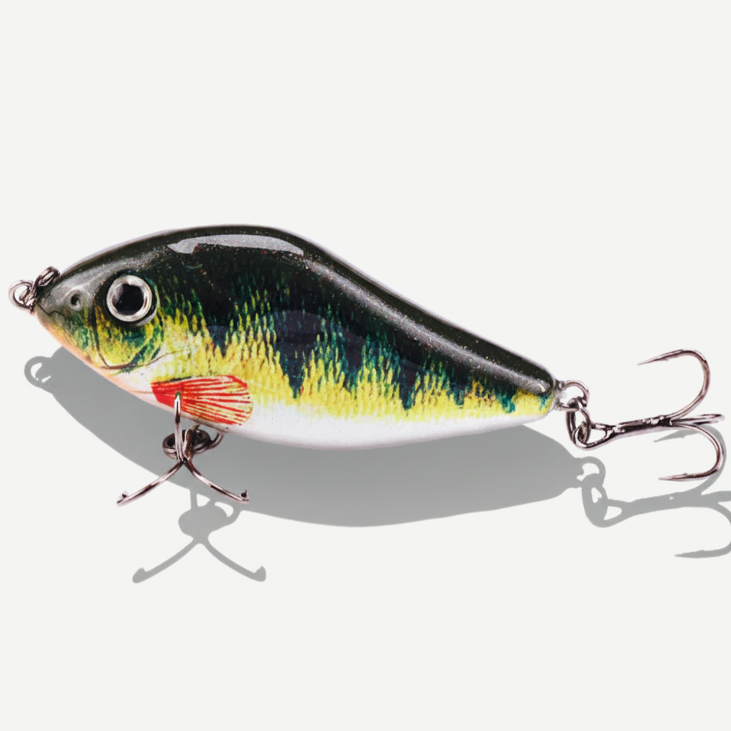 TSUYOKI Slow Sinking Slider Jerkbait Loud Sound Pike Muskies Fishing Crankbait Wobblers, Salmo Slide Jerkbaits, 70mm, 80