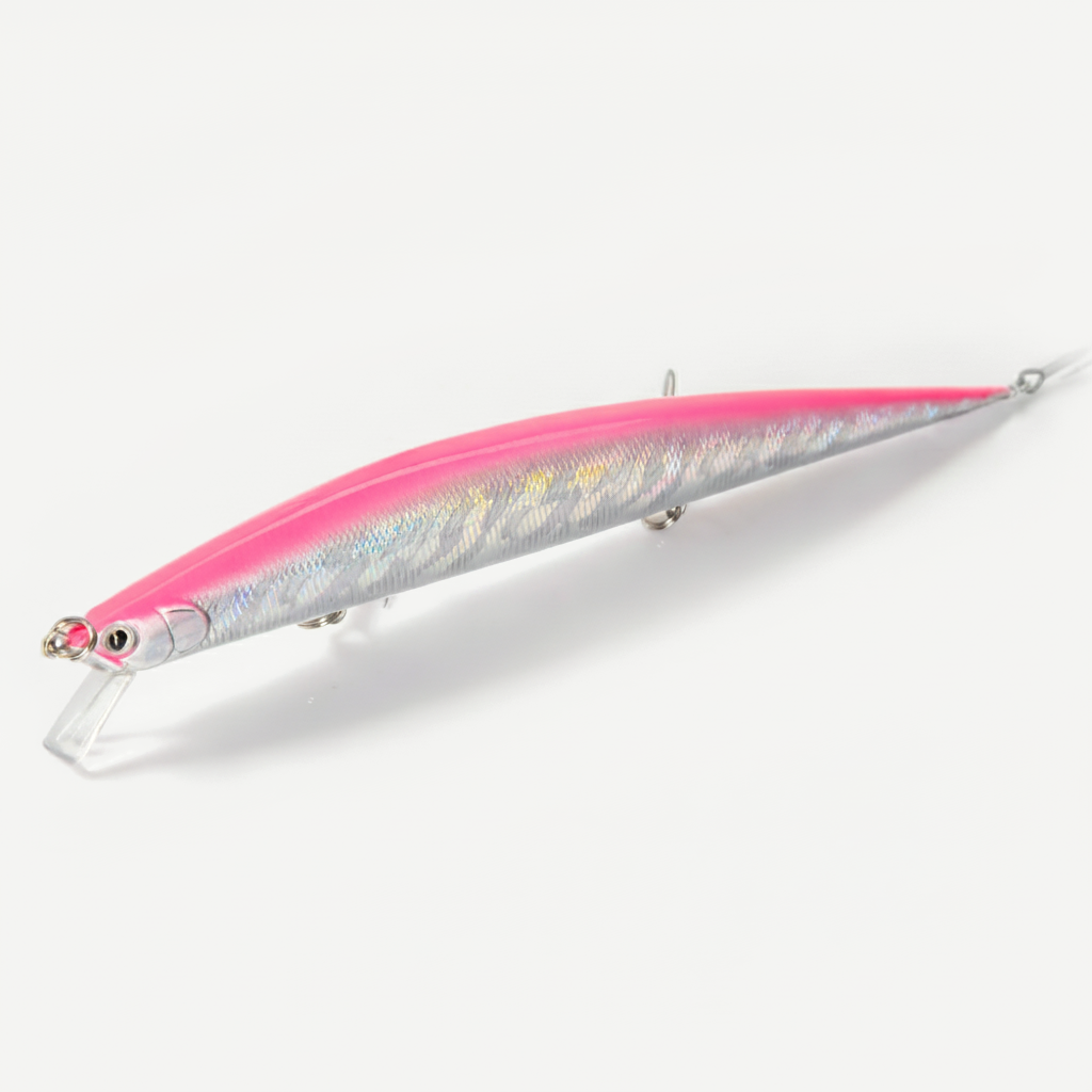 Hunthouse Tide Slim Minnow 175mm 24.5g Floating Wobble Flyer Minnow Fishing Lure Saltwater ABS Plastic For Seabass LW149