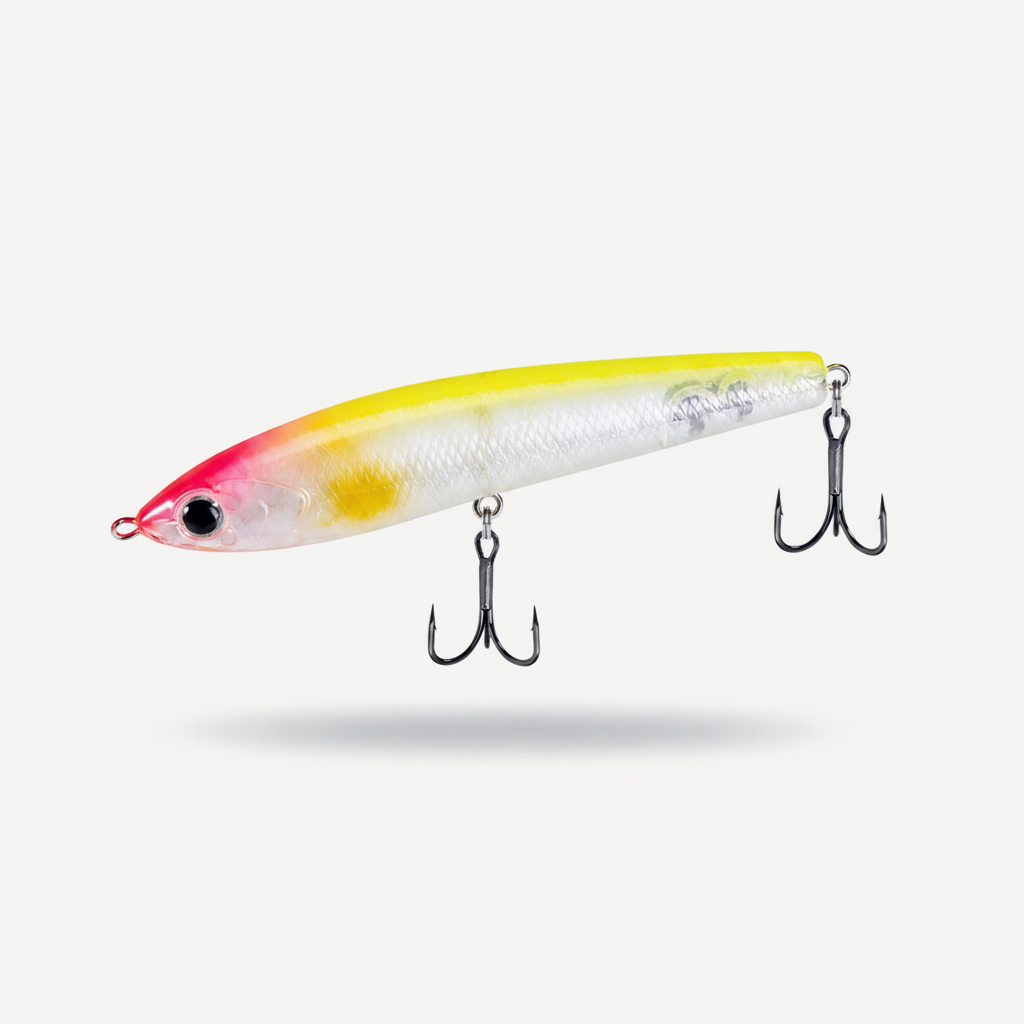 Hunthouse Topwater Floating Red Devil 75 Pencil Fishing Lure Hard Bait 75mm6g Surface Stickbait Bass Pike Artificial Fis