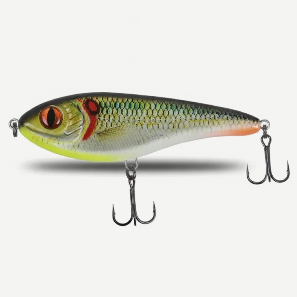 TSUYOKI Musky Jerkbaits Slow Sinking Slider Lures 90mm/105mm Loud Sound Crankbaits Westin Lure Jerkbait Fishing for Pike