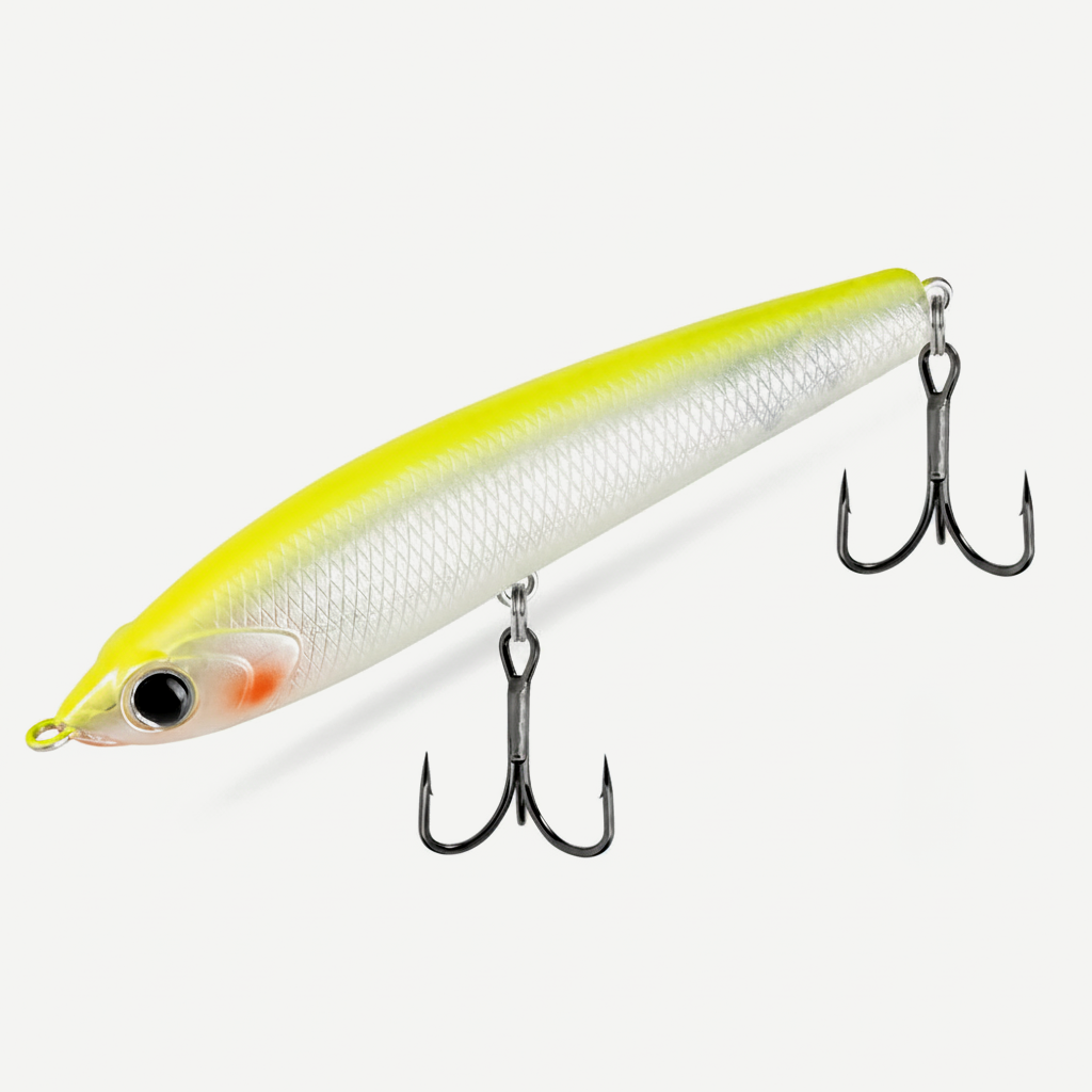 Hunthouse Red Devil Pencil Fishing Lure Topwater Floating Hard Bait 75mm 6g Surface Stickbait Bass Pike Artificial Fish 