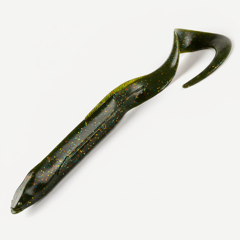 Bearking Eel Soft Swimbait with Curl Tail