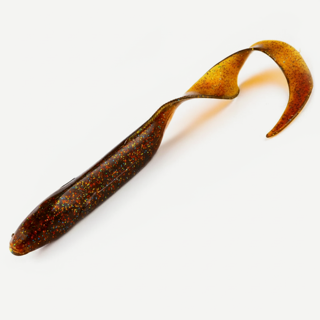 Bearking Eel Soft Swimbait with Curl Tail