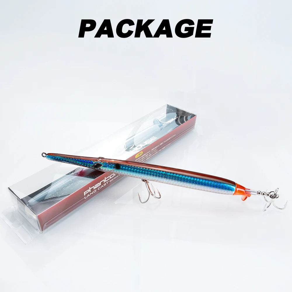 Hunthouse Pencil Fishing Lures 225mm/40g Surface Baits Propeller Needle Floating For Fish Bluefish Seabass Lw550