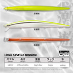 Hunthouse Tide Minnow Flyer Fishing Lure 175mm 31g Long Casting Sinking Hard Bait Pesca Jerkbaits Seabass Pike Tackle