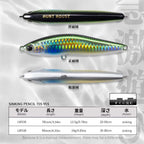 Hunthouse Honey Trap Pencil Sinking Fishing Lure 95MM/24G Hard Wobblers Trolling Saltwater For Pike Sea Bass Fish Tackle LW538