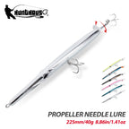 Hunthouse Pencil Fishing Lures 225mm/40g Surface Baits Propeller Needle Floating For Fish Bluefish Seabass Lw550
