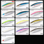 Hunthouse Tide Slim Minnow 175mm 24.5g Floating Wobble Flyer Minnow Fishing Lure Saltwater ABS Plastic For Seabass LW149