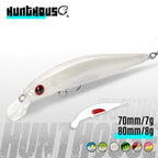 Hunthouse Artist Minnow Fishing Lure 70/80/105mm Sinking Jerkbait Wobblers Hard Lure Fishing Tackle Pesca For Bass Trout LW401