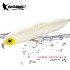 Hunthouse Long Casting Surface Pencil Fishing Lures 140mm 29g Floating Walk The Dog Hard Bait For Seabass Top Water Tackle