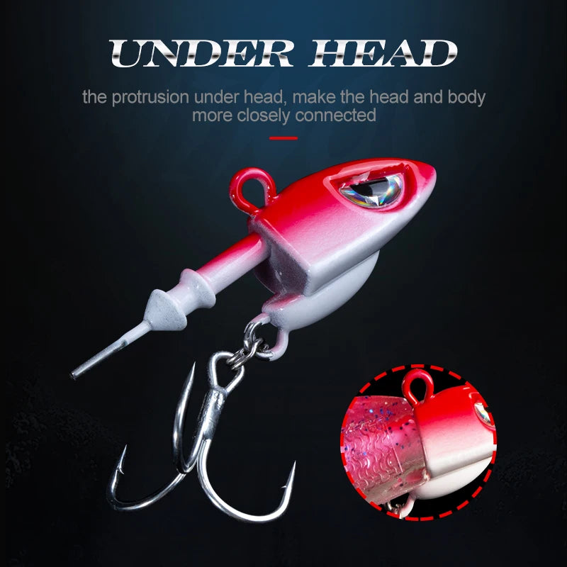 Hunthouse Glow Soft Minnow Fishing Lure 120mm Soft Silicone Bait Sinking Spinning Wobbler For Seabass Pike Saltwater Tackle