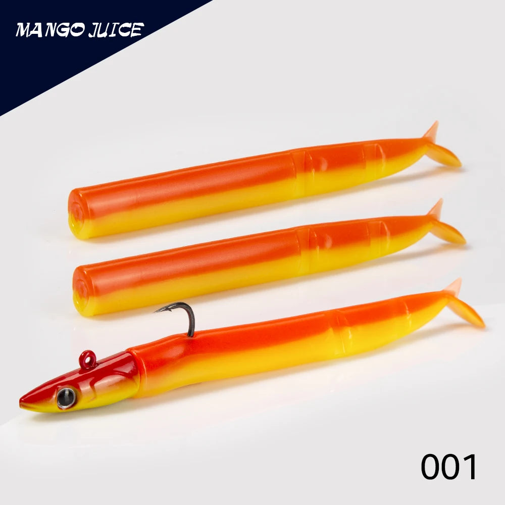 Hunthouse Soft Lure JIG Head Fishing 105mm/5g 115mm/9g 124mm/15g Easy Shiner Swimbaits Double Color Bass GT Fish Accessories