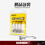 Hunthouse 3.5g 5g 6.5g Shaky Flat Hook Triangle Jig Head Weighted Twistlock Swimbait Hook Tackle Accessories For Soft Lure LW323