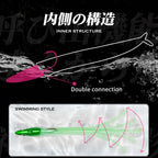 Hunthouse Soft Lure JIG Head Fishing 105mm/5g 115mm/9g 124mm/15g Easy Shiner Swimbaits Double Color Bass GT Fish Accessories