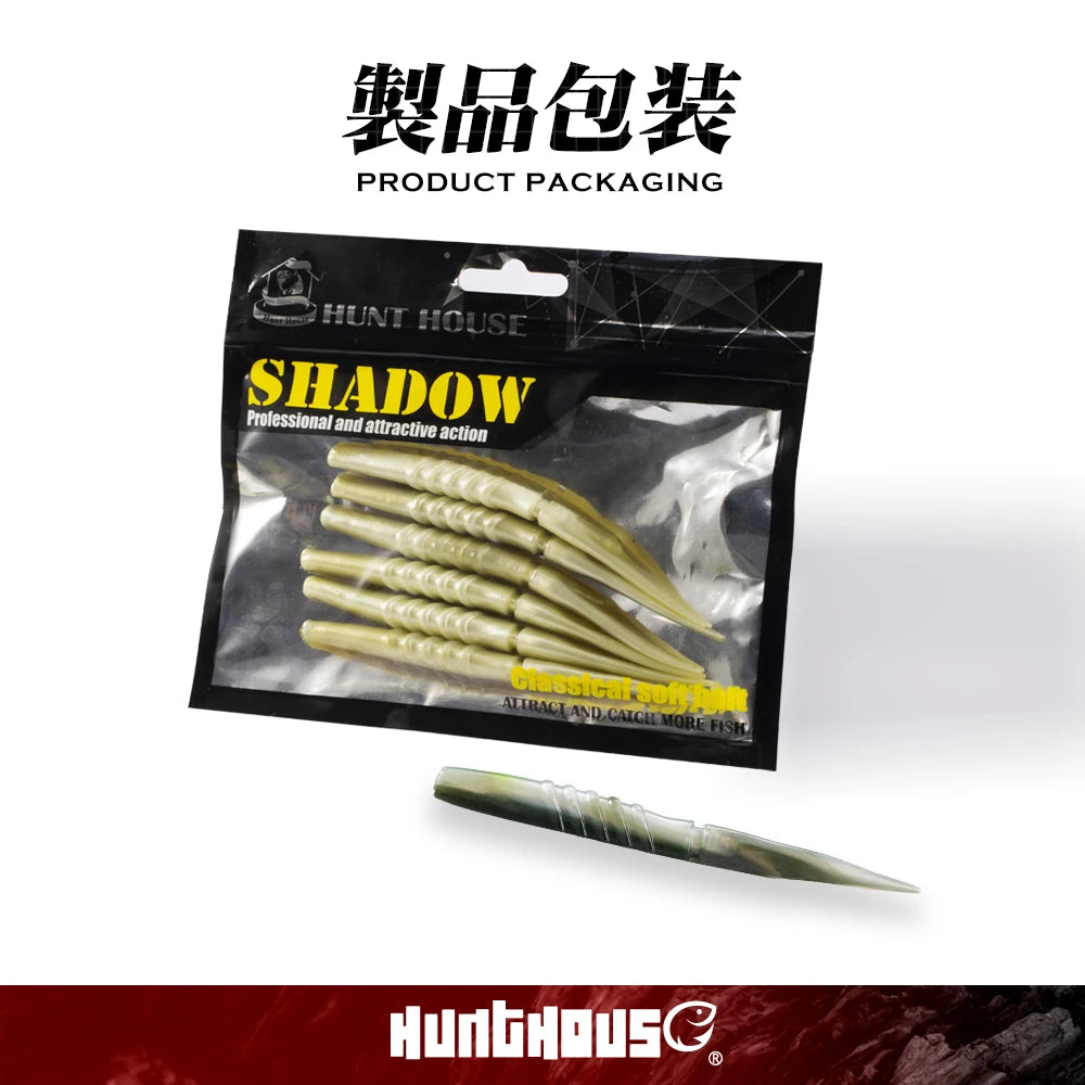 Hunthouse Xlayers Soft Fishing Lure 6Pcs 110mm 5.3g 150mm 14g Silicone Material Make Noise Artificial Bait Bass Pike Fish Tackle