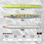 Hunthouse Don Belone Pencil Fishing Lure Walk The Dog Topwater Hard Bait 195mm 44g Long Cast Stickbait Leerfish Bluefish