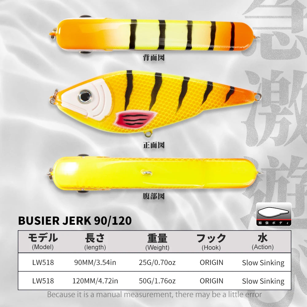 Jerkbait Slow Sinking Crankbait