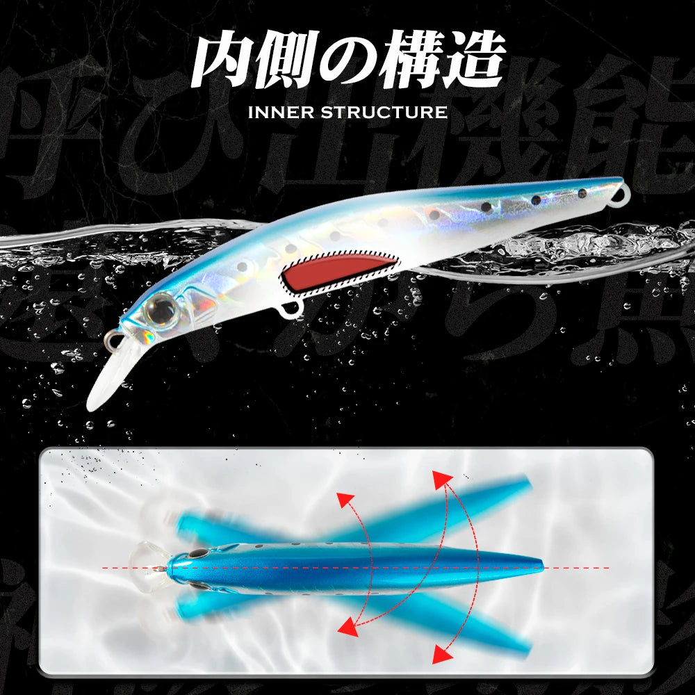 Hunthouse Artist Minnow Fishing Lure 70/80/105mm Sinking Jerkbait Wobblers Hard Lure Fishing Tackle Pesca For Bass Trout LW401