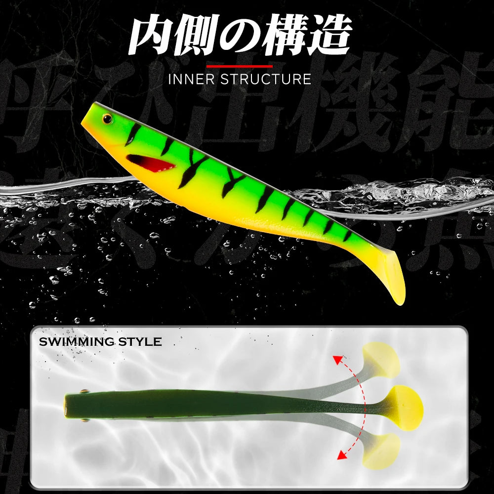 Hunthouse Soft Fox Rage Pro Shad Fishing Lure Wobblers Swimbait Souple 120mm 150mm 180mm Saltwater For Pike Bass Fish Tackle