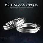 Hunthouse 30PCS/bag 3mm-8mm Flatten Double Circle Stainless Steel Connector Fishing Split Rings Swivel Fishing Accessories