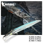 Hunthouse Minnow Fishing Lures Long Casting Floating 143mm/14g 173mm/23g 208mm/33g Sandeel Jerkbait Seabass Bait Fish Tackle