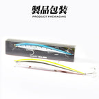 Hunthouse Tide Minnow Flyer Fishing Lure 175mm 31g Long Casting Sinking Hard Bait Pesca Jerkbaits Seabass Pike Tackle