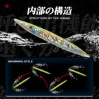 Hunthouse Don Belone Pencil Fishing Lure Walk The Dog Topwater Hard Bait 195mm 44g Long Cast Stickbait Leerfish Bluefish