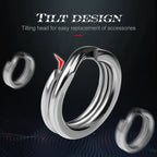 Hunthouse 30PCS/bag 3mm-8mm Flatten Double Circle Stainless Steel Connector Fishing Split Rings Swivel Fishing Accessories