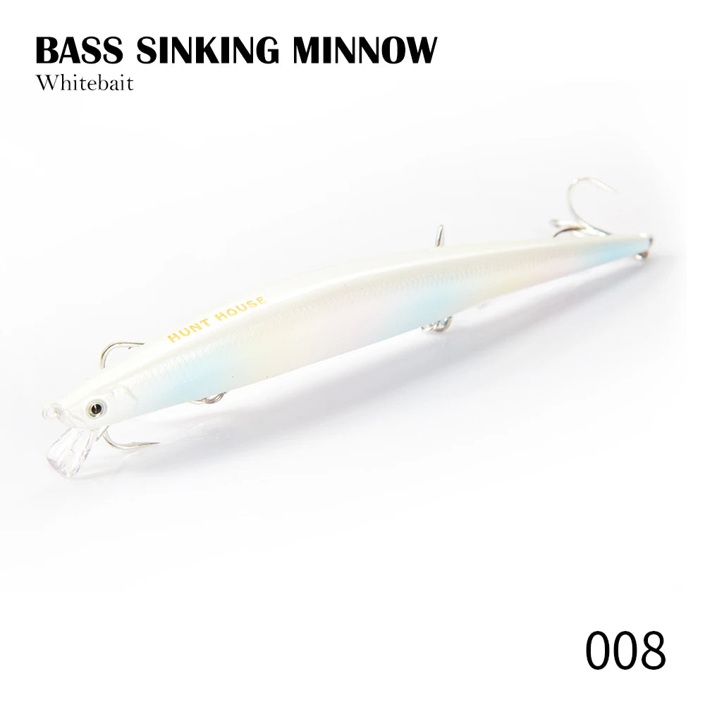 Hunthouse Tide Minnow Flyer Fishing Lure 175mm 31g Long Casting Sinking Hard Bait Pesca Jerkbaits Seabass Pike Tackle