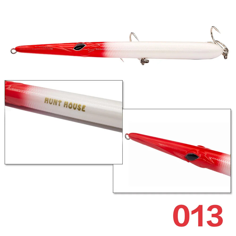 Hunthouse Needle Fish Shape Lure Garfish 18g/24g/31g/36g Floating Sinking Pencil Bait Long Casting Tackle For Bass Pike LW118
