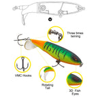 Hunthouse Whopper Plopper Hard Pencil Fishing Lure Rotating Tail 9cm 13cm  Pike Fishing Lure  Artificial Bait Pescar Stickbait