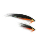 Black Orange Loop Bottle Tube Fly Salmon Sea Trout Flies (8-pack)