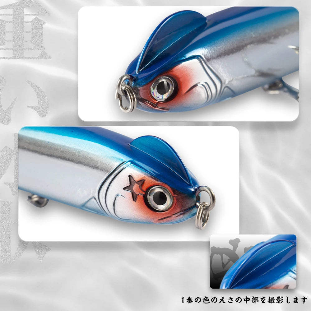 Hunthouse Fishing Slow Sinking Pencil Lure Stickbait 90mm/14.8g 130mm/26g Seawater Seabass Hard Bait For Blue Tackle Perch