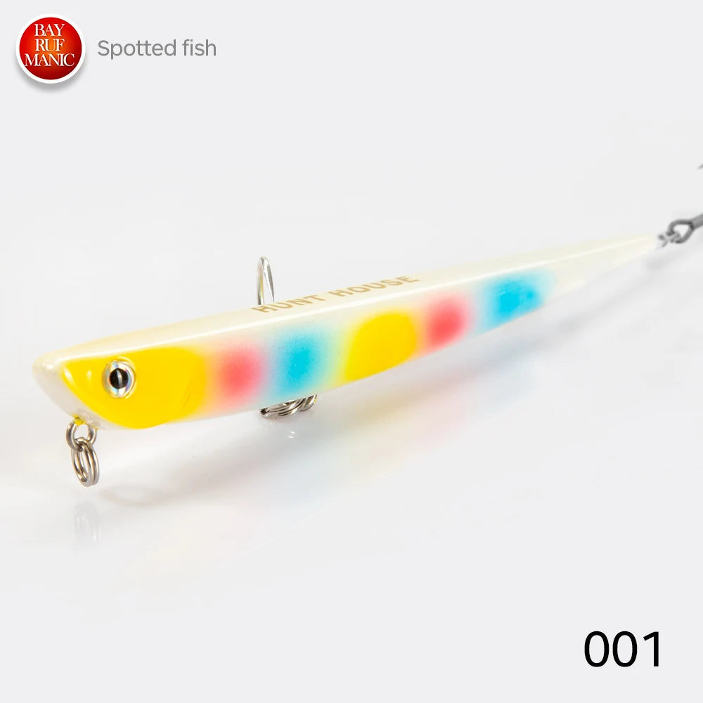 Hunthouse 99mm 155mm Fishing Lure Pencil Lure Bay Ruf Manic Sinking Hard Bait Freshwater Wobblers Accessories Pike Fish Tackle