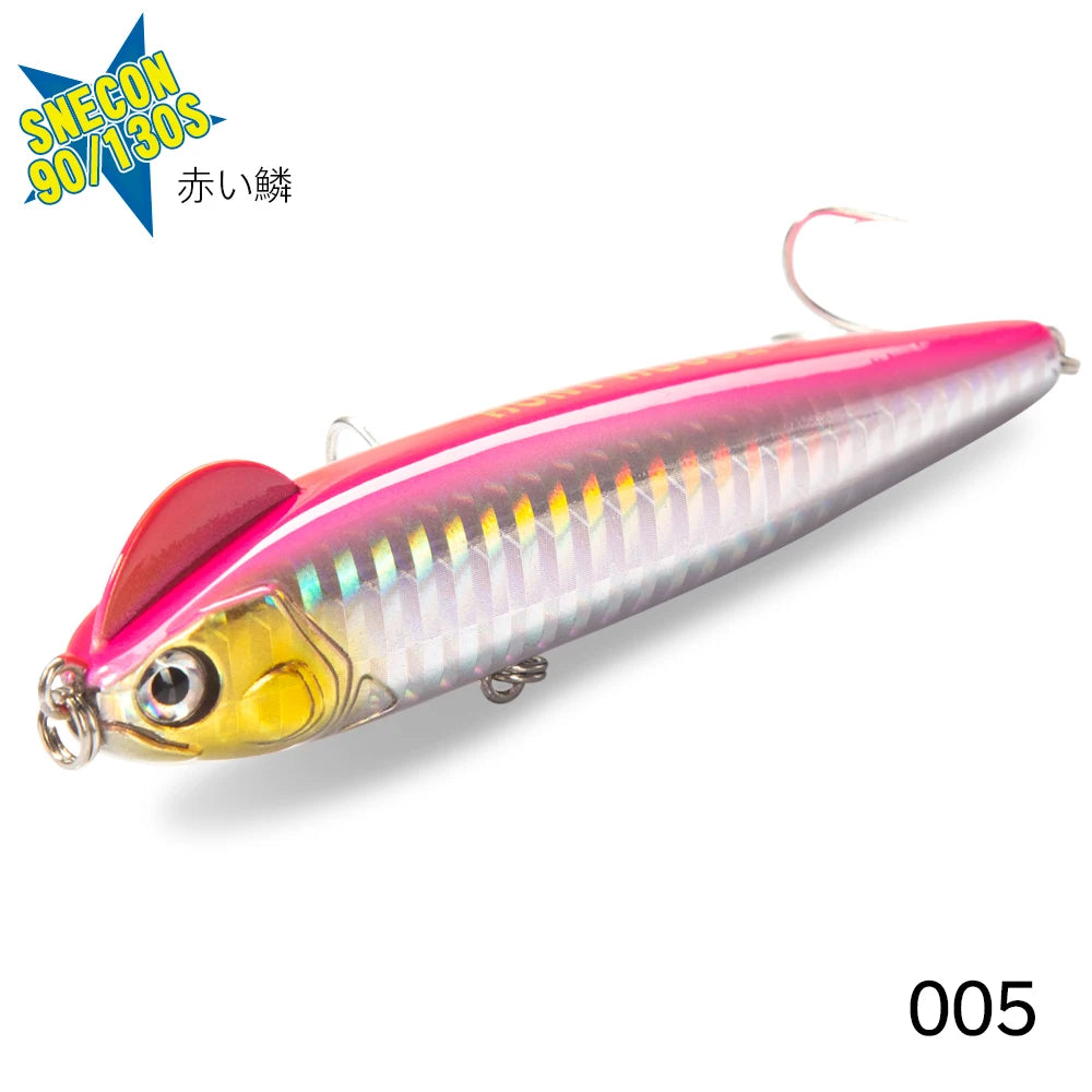 Hunthouse Fishing Slow Sinking Pencil Lure Stickbait 90mm/14.8g 130mm/26g Seawater Seabass Hard Bait For Blue Tackle Perch