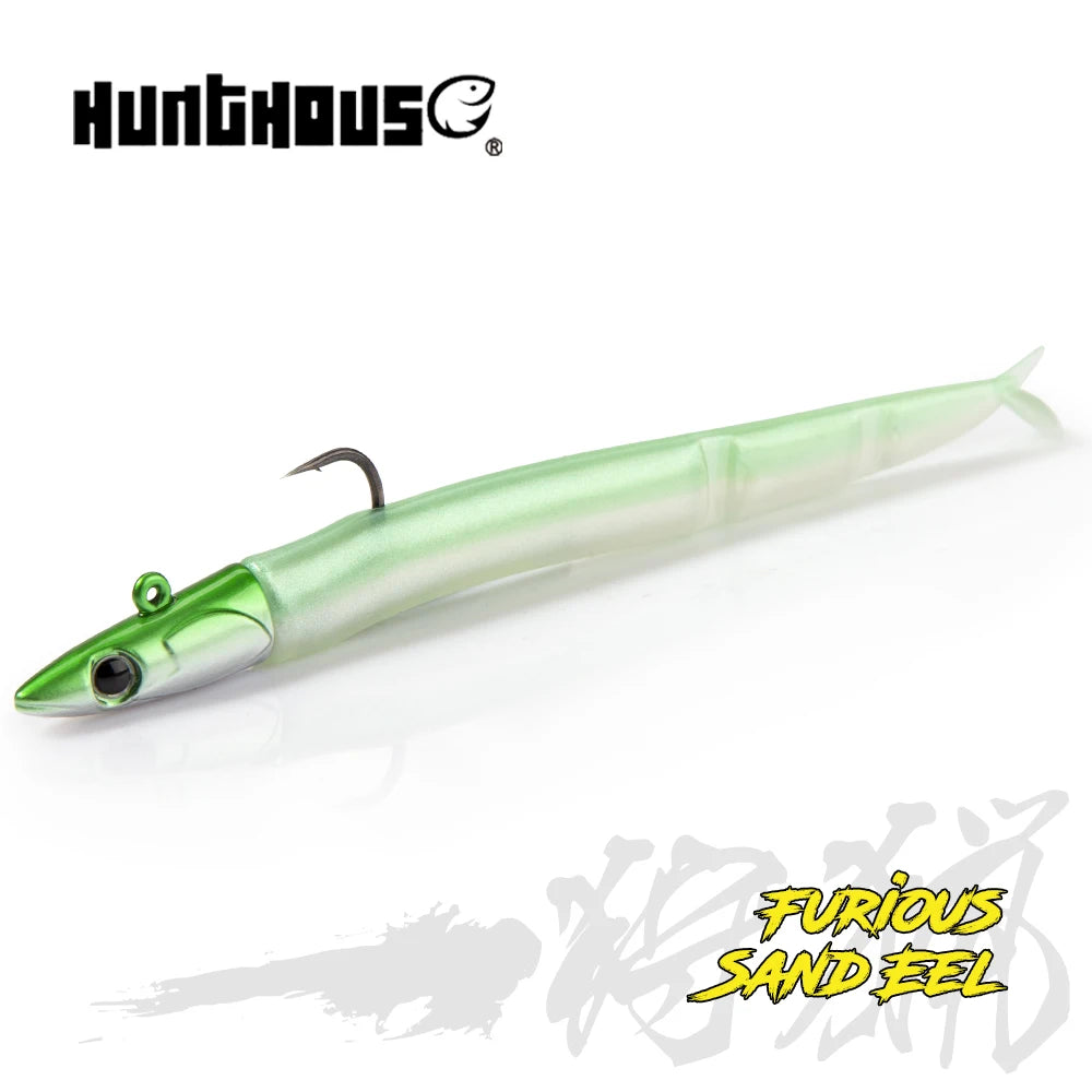 Hunthouse Soft Lure JIG Head Fishing 105mm/5g 115mm/9g 124mm/15g Easy Shiner Swimbaits Double Color Bass GT Fish Accessories